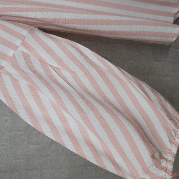 Chico's Blouse with Pink and White Stripes - Picture 4 of 7